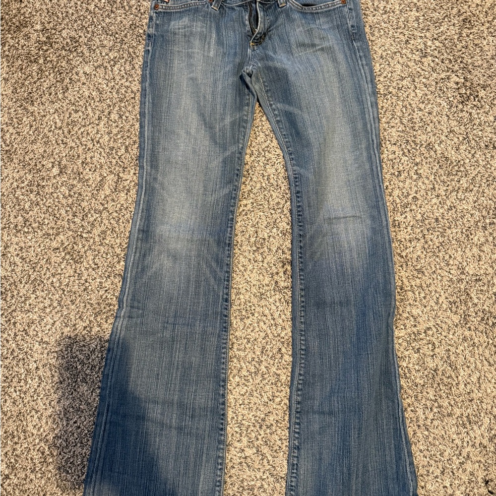 Big Star Women's Flare Jeans in Light Blue